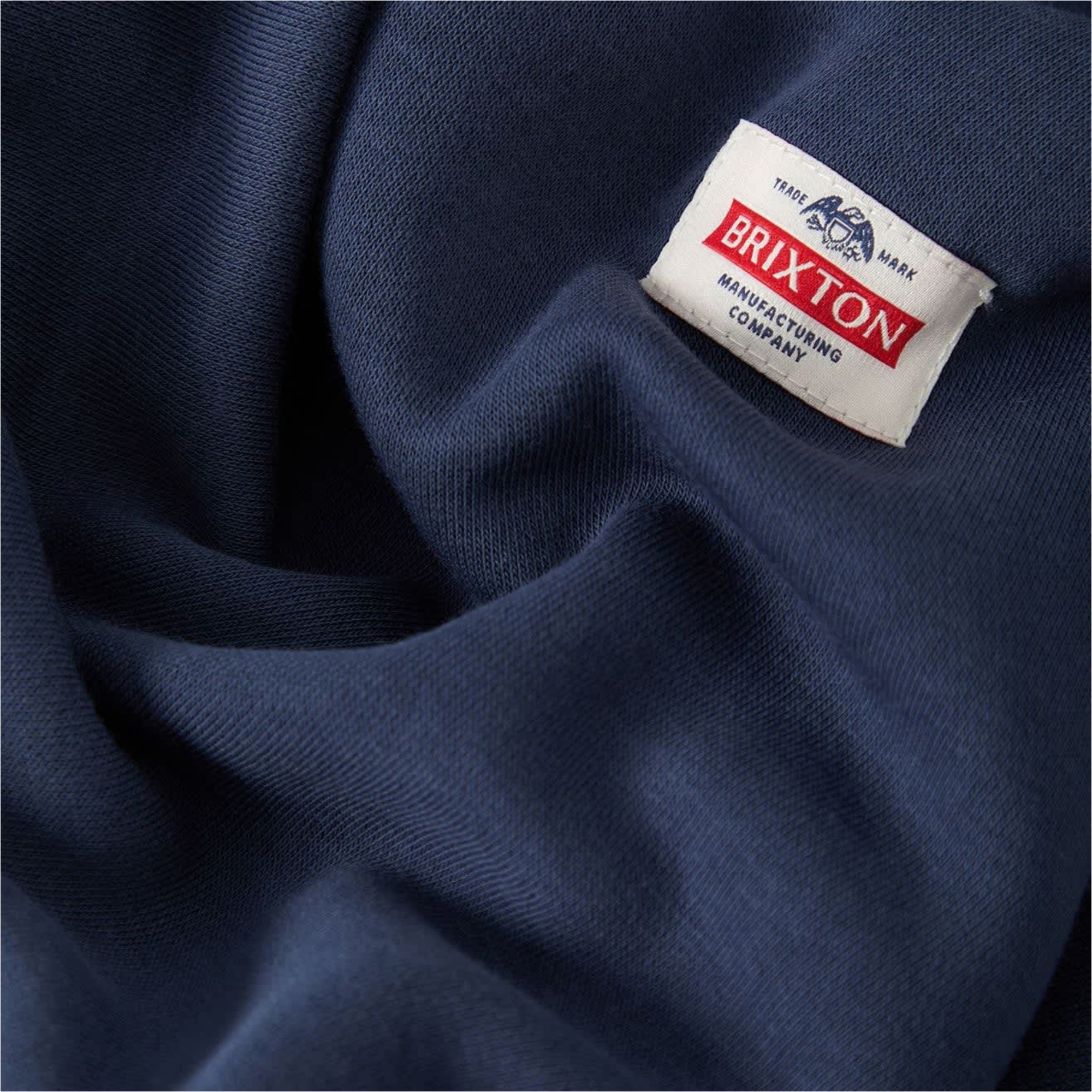 2026 Brixton Mens Trademark Hoodie 23047 - Washed Navy